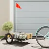 vidaXL Fahrradanhänger Schwarz 126x63x34 cm Eisen Produktbild-Vorschau 2
