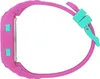 Side view of a pink digital watch with teal accents. Produktbild-Vorschau