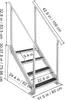 Scaletta per banchina SucceBuy, 4 gradini, portata 500 lbs, Anteprima dell’immagine prodotto 8
