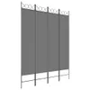 vidaXL 4-częściowy parawan antracytowy 160x200 cm tkanina Podgląd zdjęcia produktu 8
