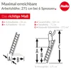 Hailo 7106-007 Alu-Leiter 6 Sprossen Anteprima dell’immagine prodotto 5
