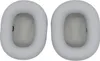 Two grey ear pads for headphones are shown from a top-down view against a white background. Podgląd zdjęcia produktu