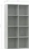 vidaXL Libreria/credenza Grigio cemento 66×30×130 cm Anteprima dell’immagine prodotto 18