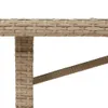 Gartentisch mit Akazienholz-Platte 190x80x74 cm Poly Rattan Produktbild-Vorschau 8