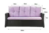 Cuscini per divano da giardino in polyrattan viola | Anteprima dell’immagine prodotto 12