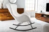 Design Schaukelstuhl SCANDINAVIA SWING weiß Bouclé Sessel Produktbild-Vorschau 3