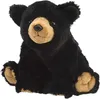 A plush black bear toy sitting down. Produktbild-Vorschau