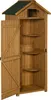 Abri de jardin, abri à outils en bois massif avec étagères, Voir les images du produit 5