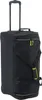 A black rolling duffel bag with green accents is shown against a white background. Voir les images du produit