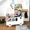 Auto Lernturm fur kinder 3in1, Küchenhelfer mit Tisch und Produktbild-Vorschau 6