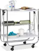 relaxdays Servierwagen weiß 68,0 x 40,5 x 68,5 cm Produktbild-Vorschau 1