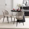 home24 Esszimmerstuhl 2er-Set - Samt / Stahl - Beige / Produktbild-Vorschau 2