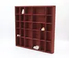 Woodweaver | Schmuckregal Holz Bordeaux – 28 Fächer Produktbild-Vorschau 1