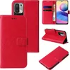 A collage of images showing a red flip phone case with floral and butterfly designs, displaying its features and how it can be used. Produktbild-Vorschau