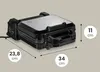 ZEEGMA Waffeleisen GOFREE CHEF PRO, Leistung 1200 W, Produktbild-Vorschau 15