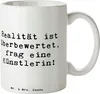 Mr. & Mrs. Panda Teetasse Spruch Künstlerin Traum - Weiß - Produktbild-Vorschau 1