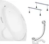 BADLAND Eckbadewanne Badewanne Bianka LINKS 150x95 mit Produktbild-Vorschau 2