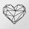 Wallity, Heart Metal Decor, Wanddeko, Schwarz, Metall, 47 x Produktbild-Vorschau 4