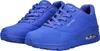 A pair of blue Skechers sneakers. Produktbild-Vorschau