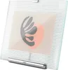 A clear studio shot of a modern photo frame with a decorative insert. Produktbild-Vorschau