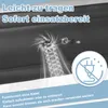 Close-up illustration of an air mattress valve with airflow depicted, along with text and icons. Produktbild-Vorschau