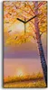 Küche Wohnzimmer Wand Leinwand Uhr 30x60 Gemälde Wald Bäume Produktbild-Vorschau 1