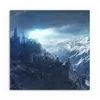 DEQORI Hybrid Leinwand Bild 50x50 cm 'Gipfel der Zukunft' Produktbild-Vorschau 2