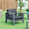 Outdoor-Sessel ‘Avise’ mit Kissen Aluminium 62 x 81 x 70 cm Produktbild-Vorschau 1