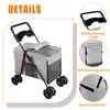 2 in 1 Hundewagen Hundebuggy klappbar für Hunde & Produktbild-Vorschau 8
