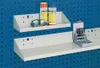 Ablageboden B450xT250xH105/30mm lichtgrau f.Lochplatten Produktbild-Vorschau 1