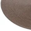 Secret de Gourmet rundes Tischset - taupe - geflochtener Produktbild-Vorschau 2