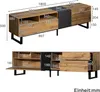 Fortuna Lai Lowboard Natur Stehend TV Schrank (Set, mit 2 Produktbild-Vorschau 7