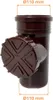 A brown pipe fitting with a cap. Náhľad obrázku produktu
