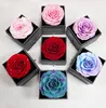 Scatola regalo di rose rosse eterne con collana e orecchini Anteprima dell’immagine prodotto 11
