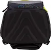 The back view of a child's backpack, showing the padded back and straps. Voir les images du produit