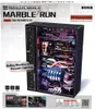 The image shows the packaging of a ROKR 3D-Puzzle Marble-Run 'The Future City' model. The box displays the product name, branding, and an image of the assembled marble run with its internal lighting. Voir les images du produit