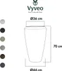 Vyveo - Vase Nalou - Nero - 44x70 Anteprima dell’immagine prodotto 3