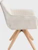Židle HOMLA PESA v kombinované látce béžová 56x60x82 cm Náhled obrázku produktu 6