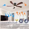 ZELURXX Deckenventilator mit LED Licht, 52 Zoll, 132 cm, Produktbild-Vorschau 2