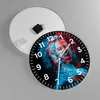 Wanduhr - Rund - Glasuhr - Schwarz Frau Emotionen - 40x40cm Produktbild-Vorschau 2