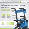 Juskys Rollator Vital faltbar, leicht, höhenverstellbar - Produktbild-Vorschau 8
