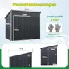 COSTWAY 235x174x197 cm Casetta da giardino in metallo, Anteprima dell’immagine prodotto 3