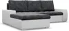 Links Ecksofa mit Schlaffunktion Aurora, Schwarz + Grau Produktbild-Vorschau 3