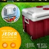 tillvex Kühlbox elektrisch 40L Rot mit Rollen | Produktbild-Vorschau 2