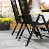 Outsunny Sitzgruppe klappbar 7tlg. Balkonset 1 Tisch+6 Produktbild-Vorschau 6