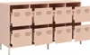 vidaXL Sideboard Rosa 135x39x73,5 cm Kaltgewalzter Stahl Produktbild-Vorschau 4