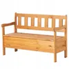 A wooden garden bench with a storage compartment. Náhled obrázku produktu