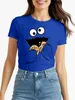 Damen T-Shirt Krümelmonster Cookie Monster Fasching Produktbild-Vorschau 1