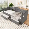 Flieks Schlafsofa 90x190cm mit USB und Type C, Polsterbett Produktbild-Vorschau 2