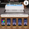 okwish Hochglanz Couchtisch Kaffeetisch mit Zwei Schubladen Produktbild-Vorschau 3